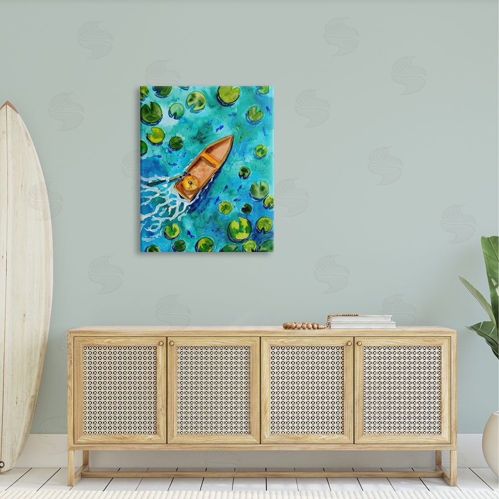 Sebastian Grafmann Pond Lilies Lake Boat Splash