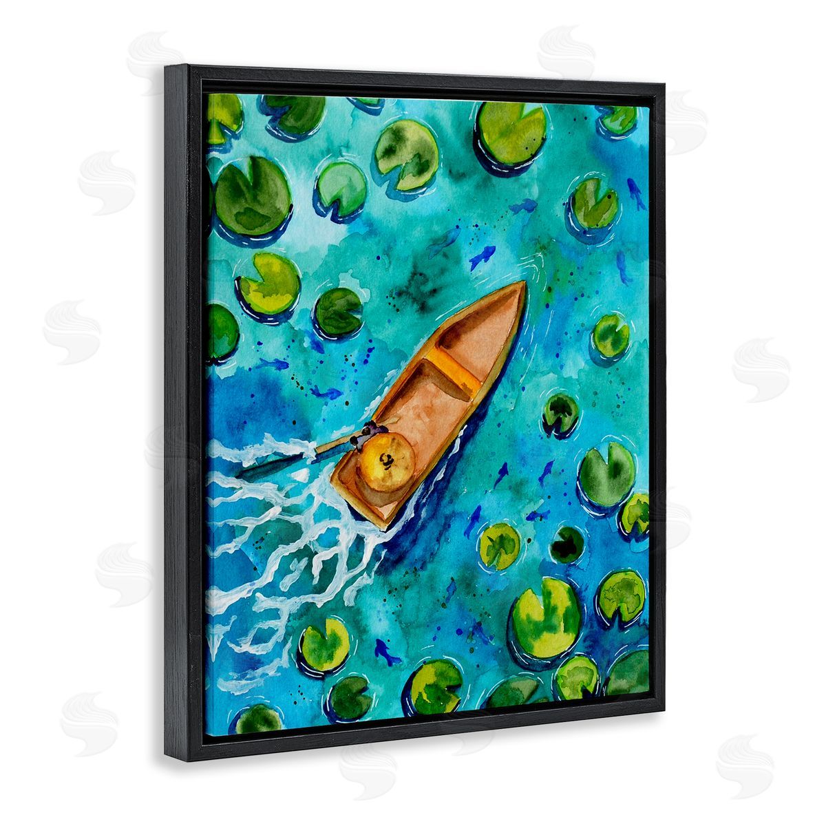 Sebastian Grafmann Pond Lilies Lake Boat Splash