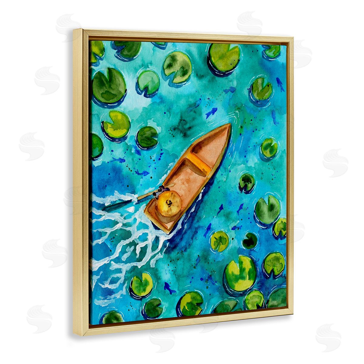 Sebastian Grafmann Pond Lilies Lake Boat Splash