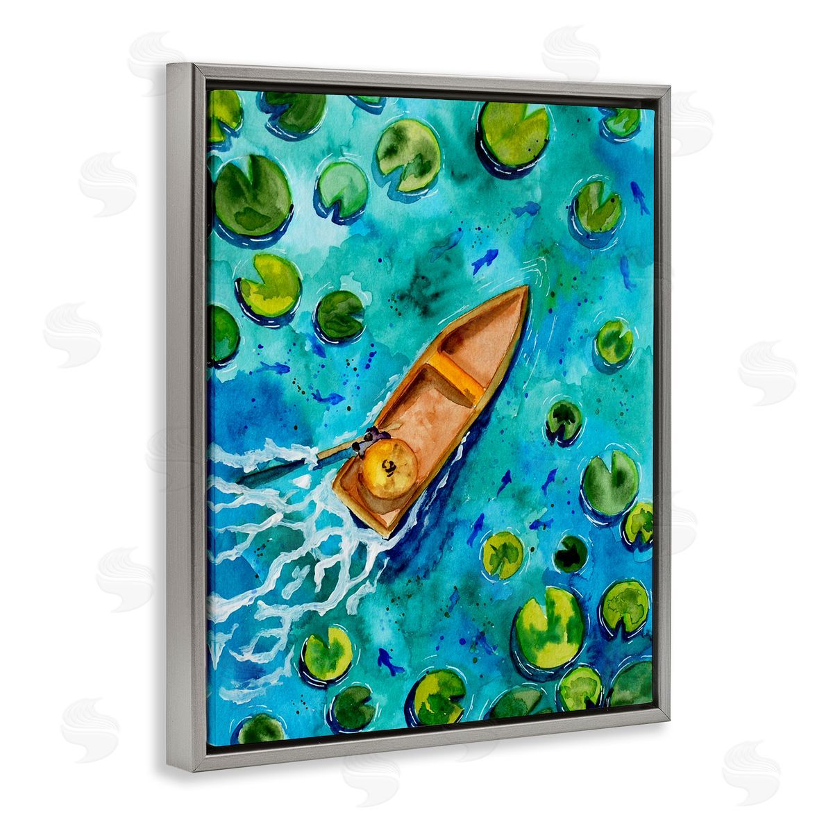 Sebastian Grafmann Pond Lilies Lake Boat Splash