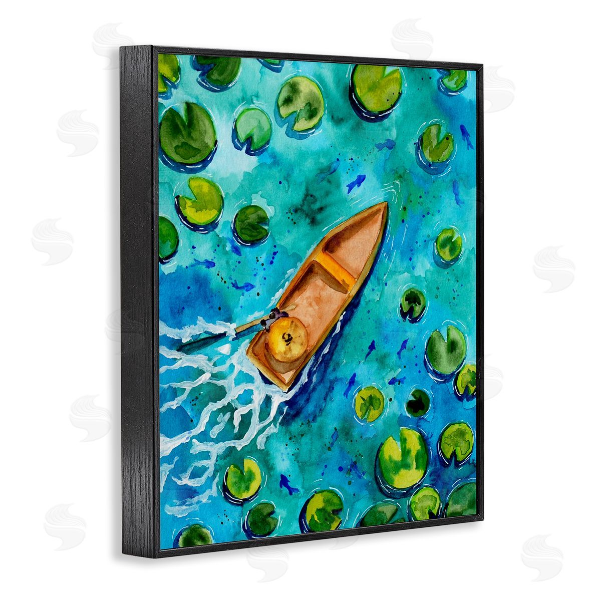 Sebastian Grafmann Pond Lilies Lake Boat Splash