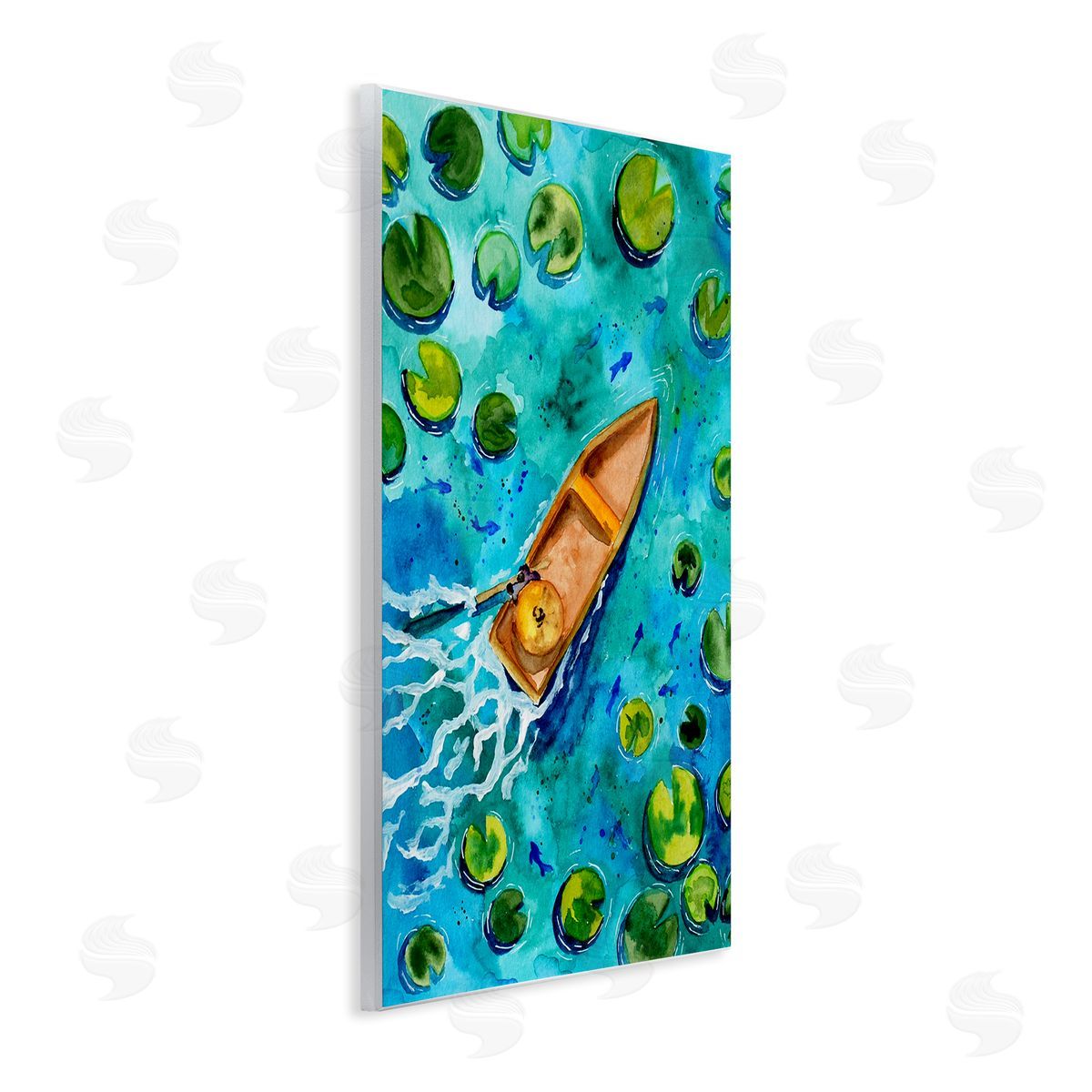 Sebastian Grafmann Pond Lilies Lake Boat Splash
