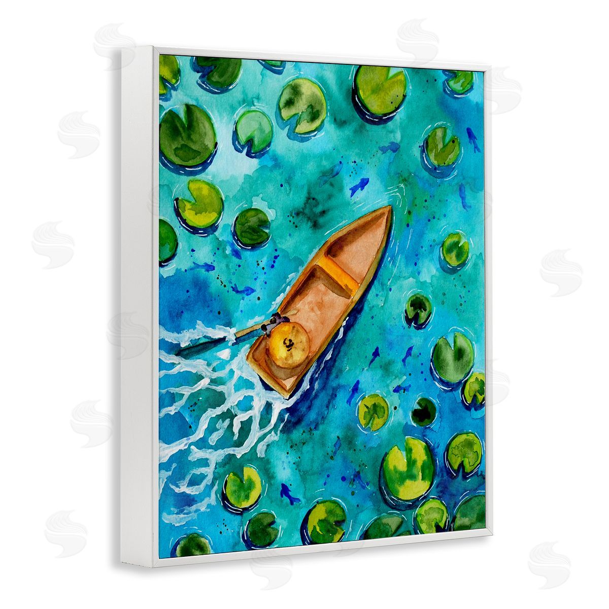 Sebastian Grafmann Pond Lilies Lake Boat Splash