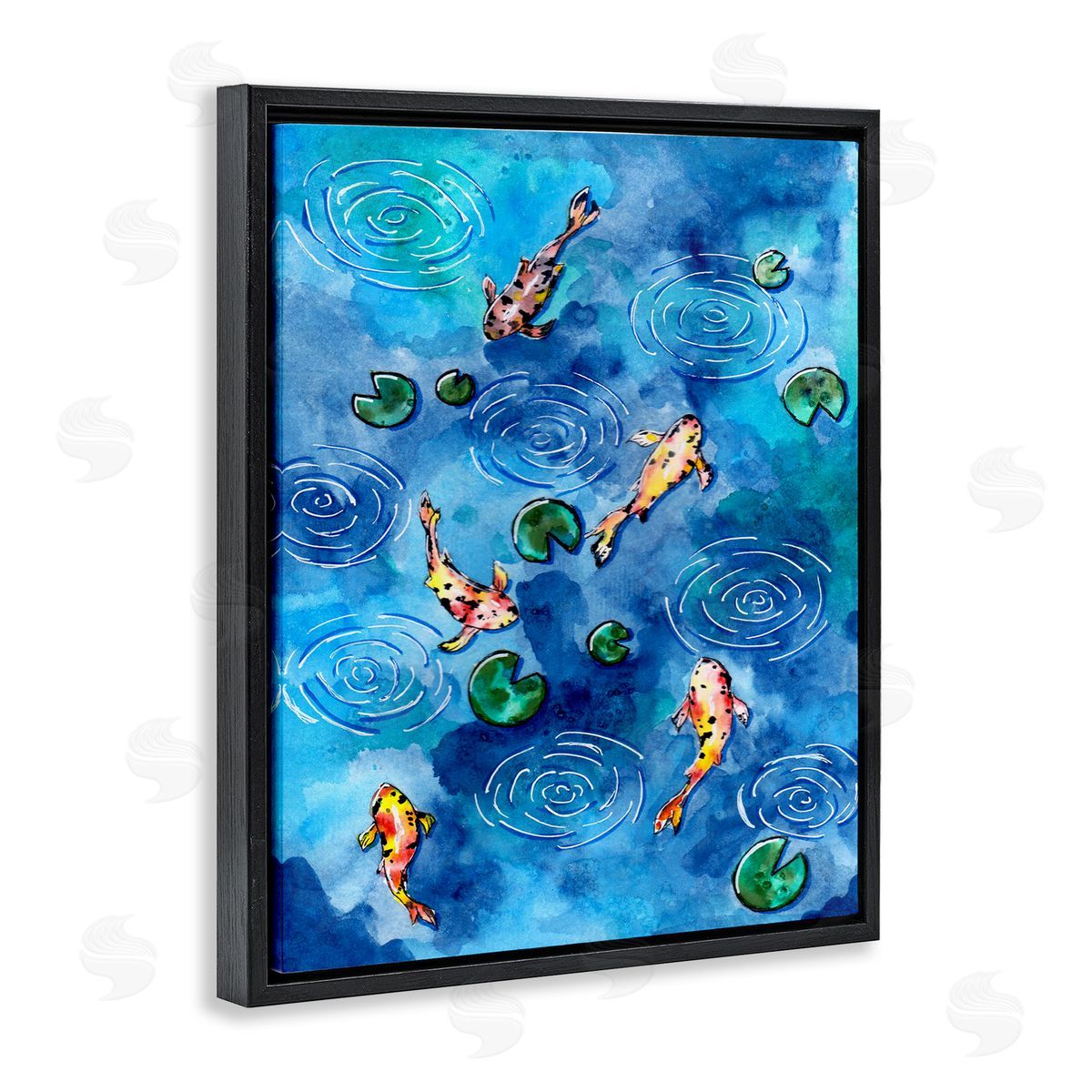 Sebastian Grafmann Koi Fish Ripples Pond Lilies