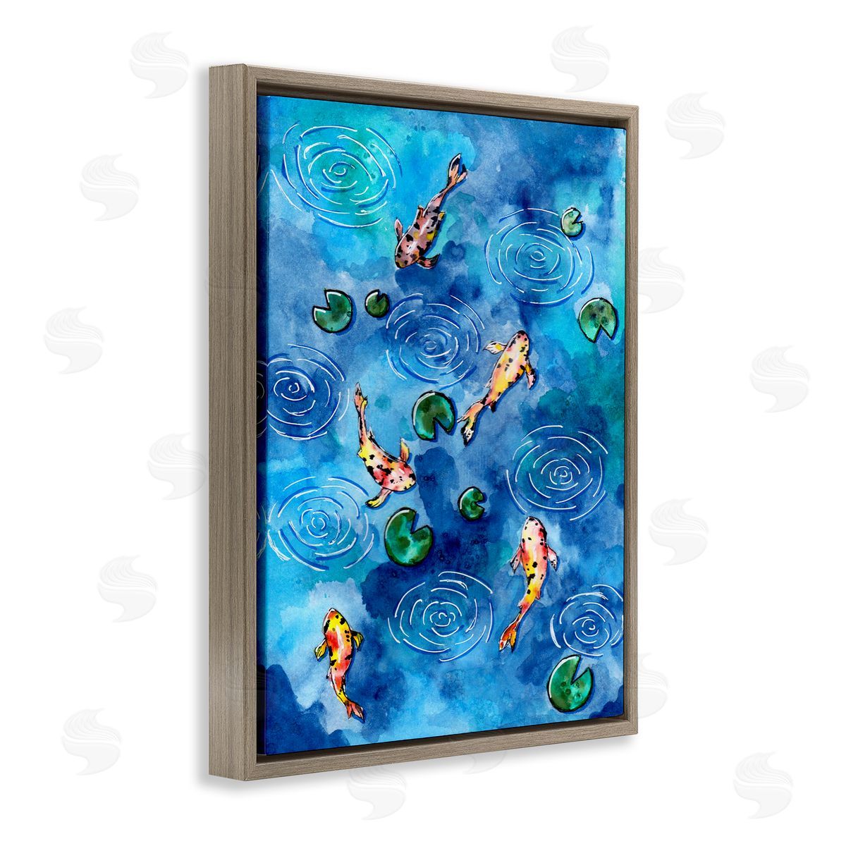 Sebastian Grafmann Koi Fish Ripples Pond Lilies
