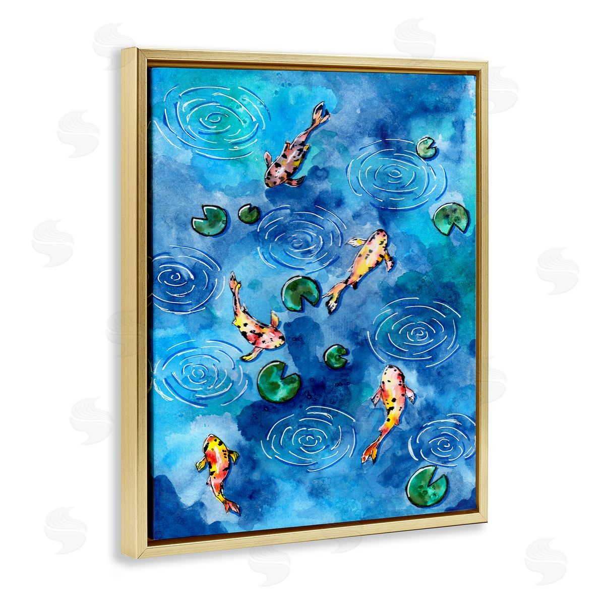 Sebastian Grafmann Koi Fish Ripples Pond Lilies