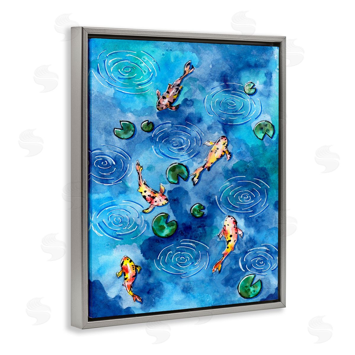 Sebastian Grafmann Koi Fish Ripples Pond Lilies