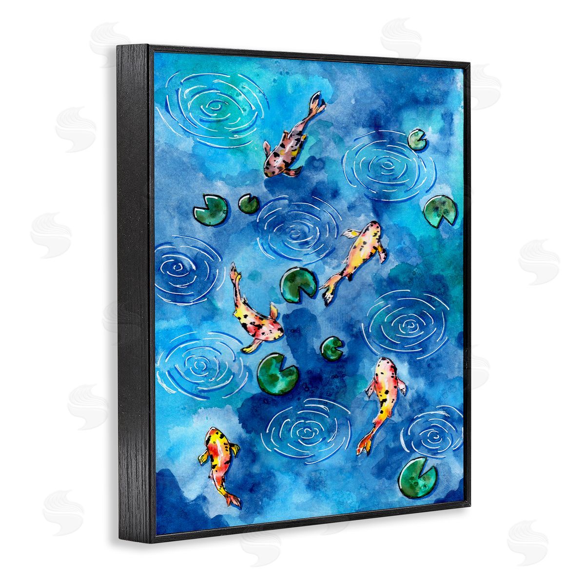 Sebastian Grafmann Koi Fish Ripples Pond Lilies