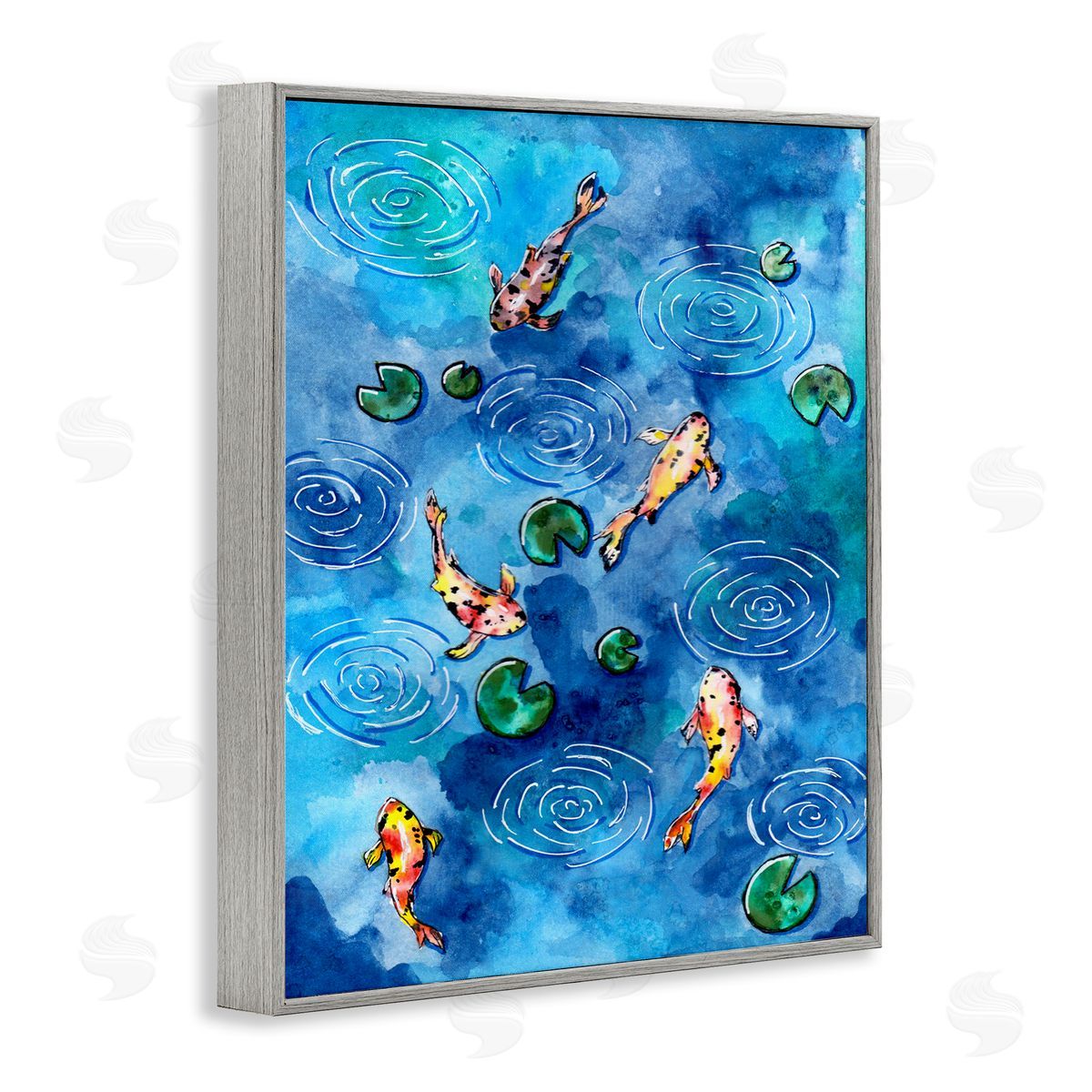 Sebastian Grafmann Koi Fish Ripples Pond Lilies