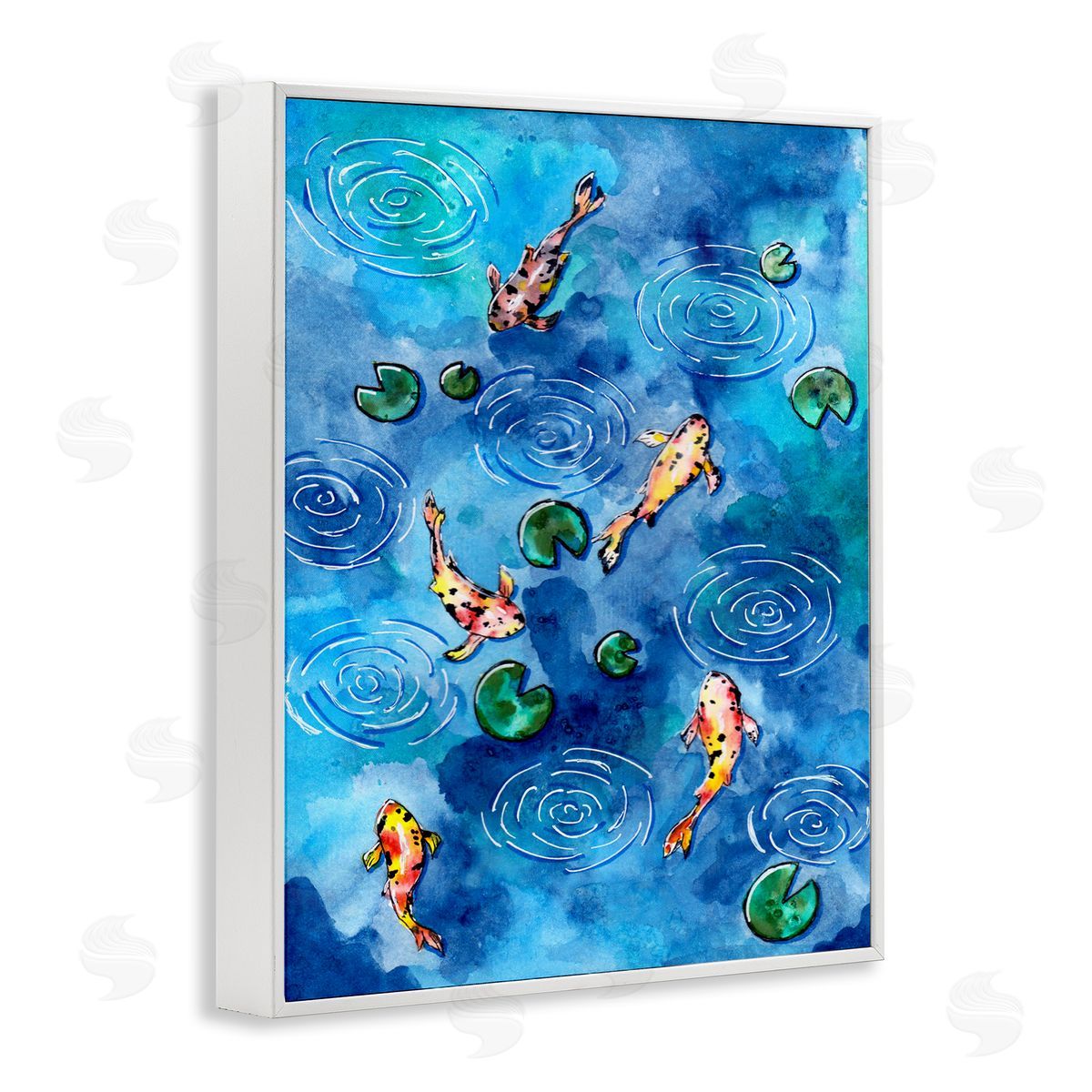 Sebastian Grafmann Koi Fish Ripples Pond Lilies