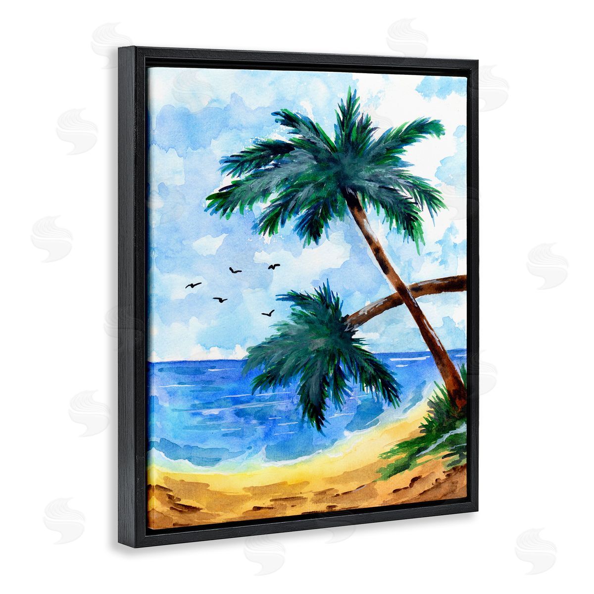Sebastian Grafmann Tropical Beach Palms Birds Flying