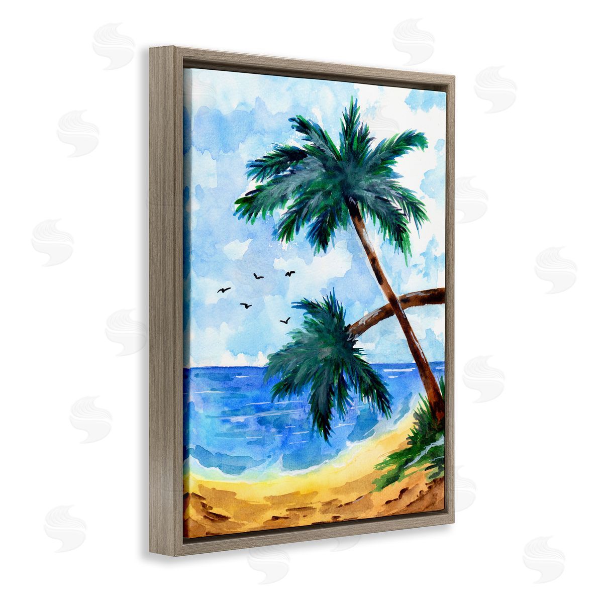 Sebastian Grafmann Tropical Beach Palms Birds Flying
