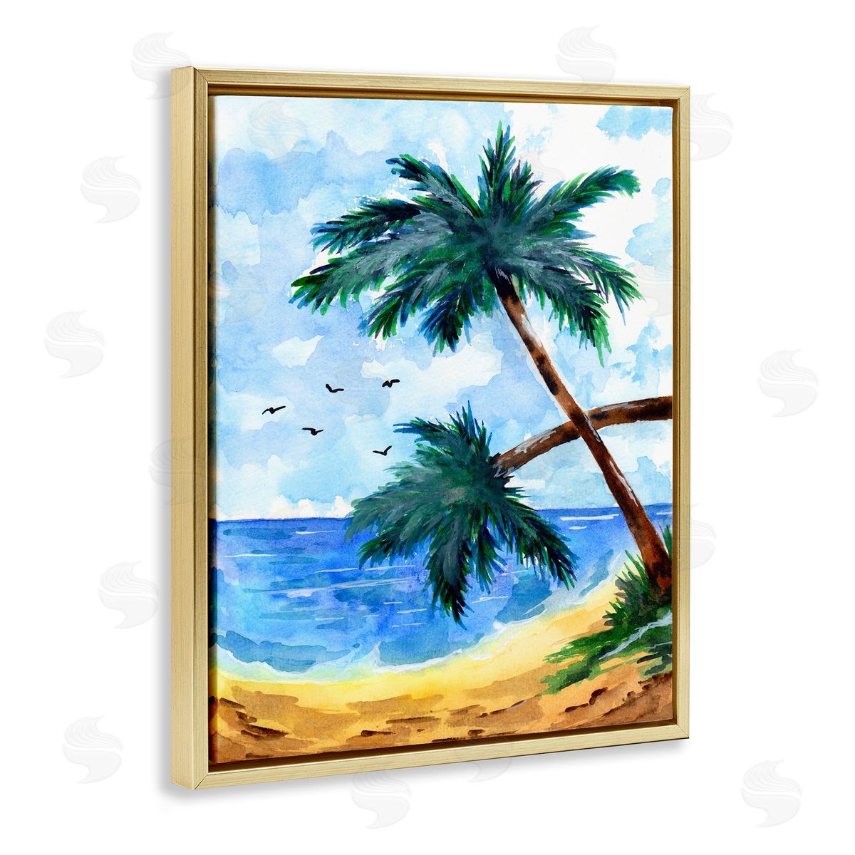 Sebastian Grafmann Tropical Beach Palms Birds Flying
