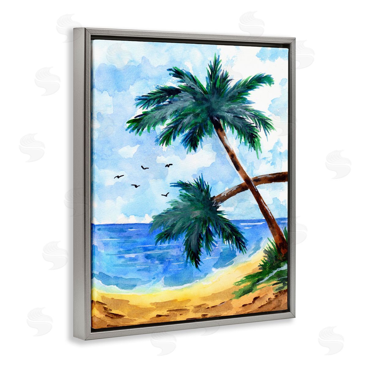 Sebastian Grafmann Tropical Beach Palms Birds Flying