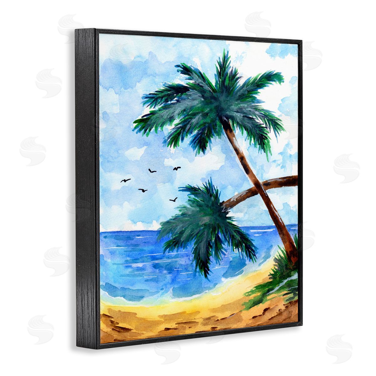 Sebastian Grafmann Tropical Beach Palms Birds Flying