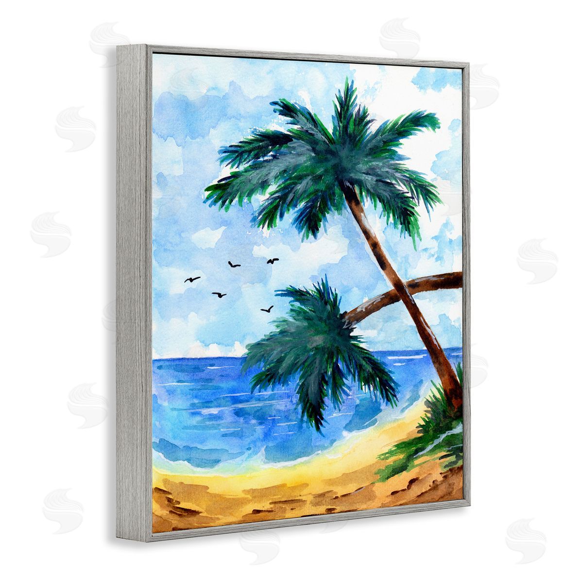Sebastian Grafmann Tropical Beach Palms Birds Flying