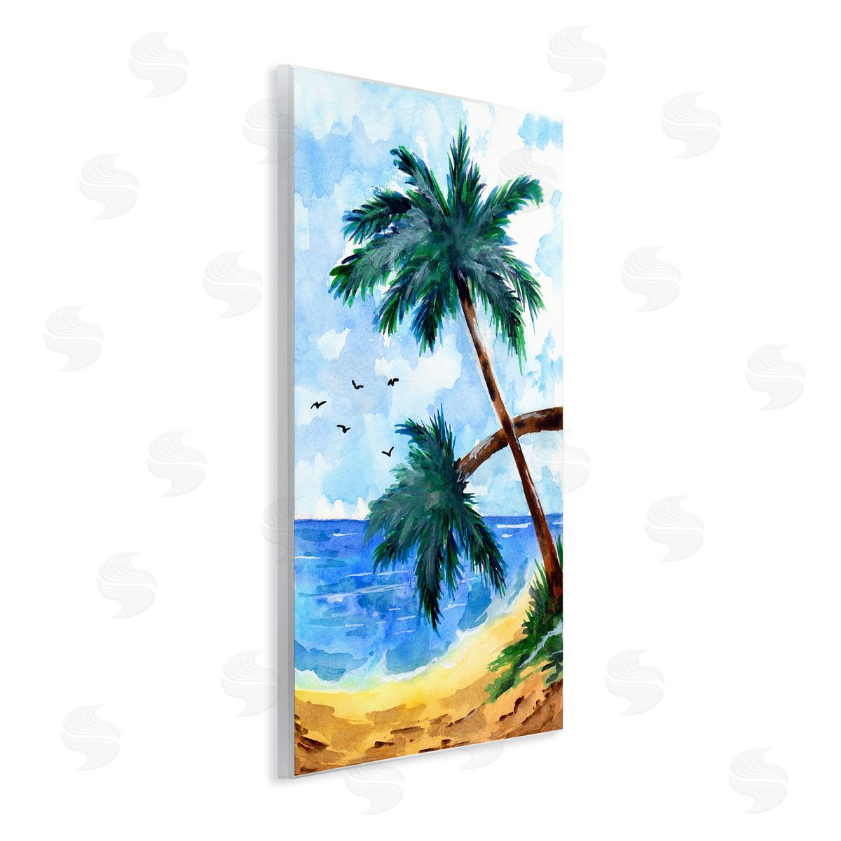 Sebastian Grafmann Tropical Beach Palms Birds Flying