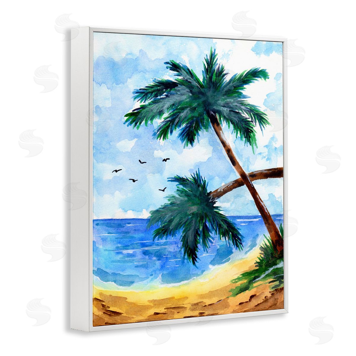 Sebastian Grafmann Tropical Beach Palms Birds Flying