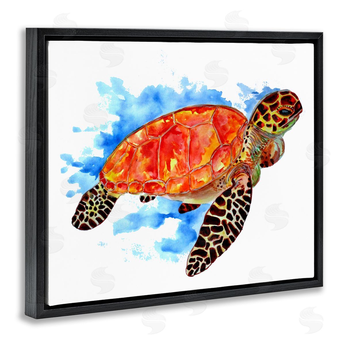 Sebastian Grafmann Bold Orange Nautical Turtle 