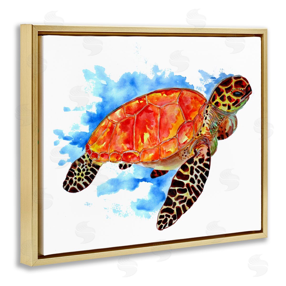 Sebastian Grafmann Bold Orange Nautical Turtle 
