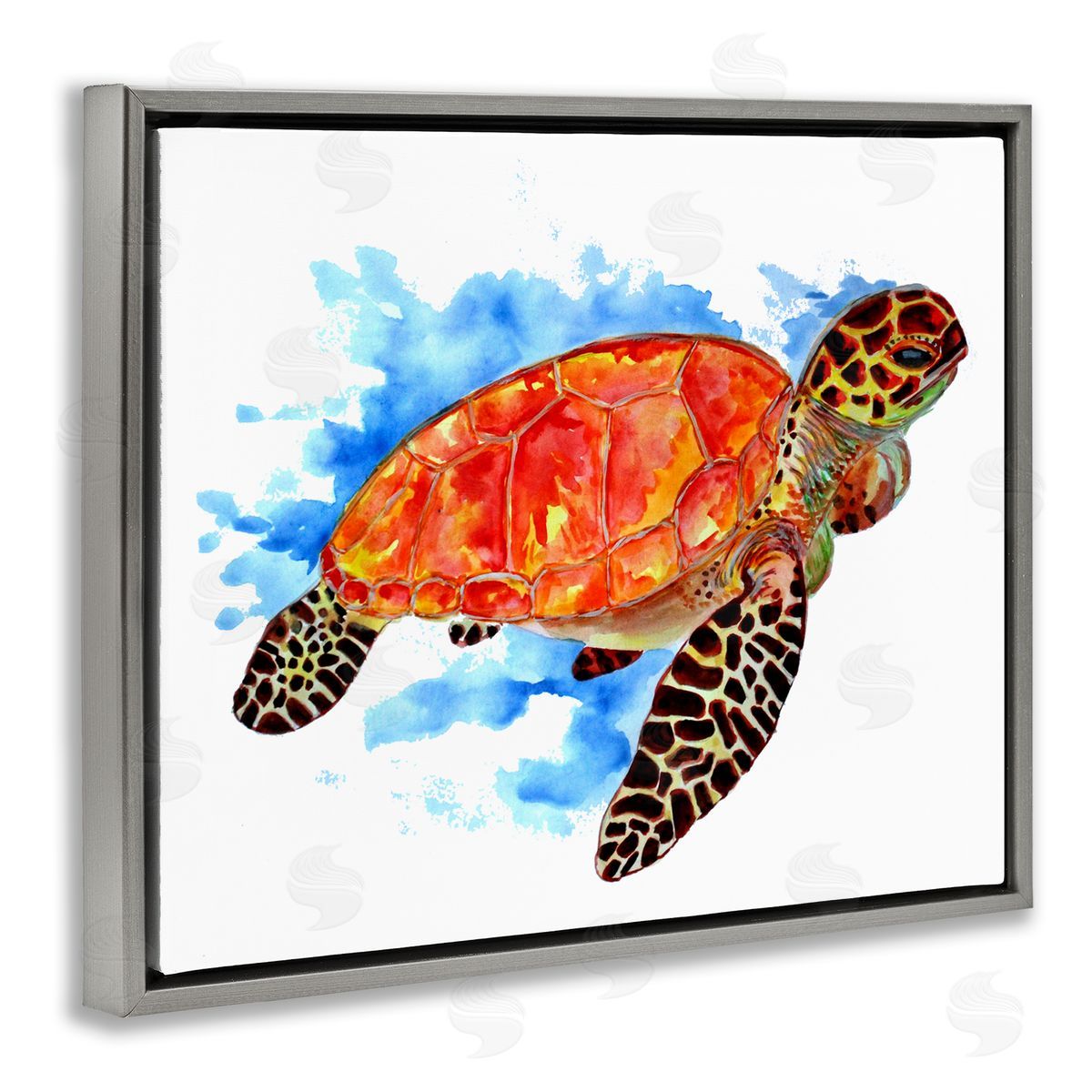 Sebastian Grafmann Bold Orange Nautical Turtle 