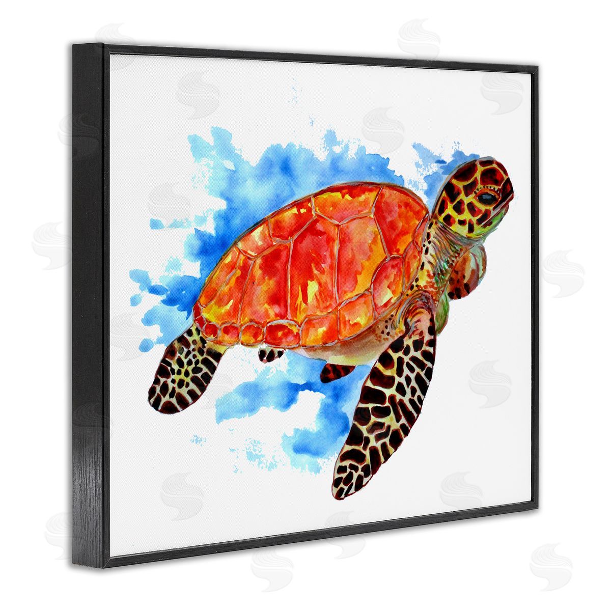 Sebastian Grafmann Bold Orange Nautical Turtle 