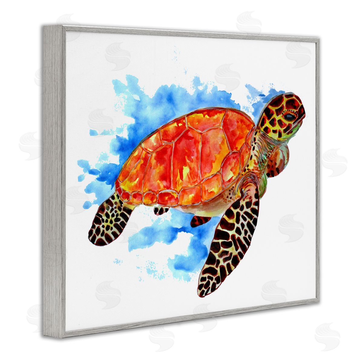 Sebastian Grafmann Bold Orange Nautical Turtle 