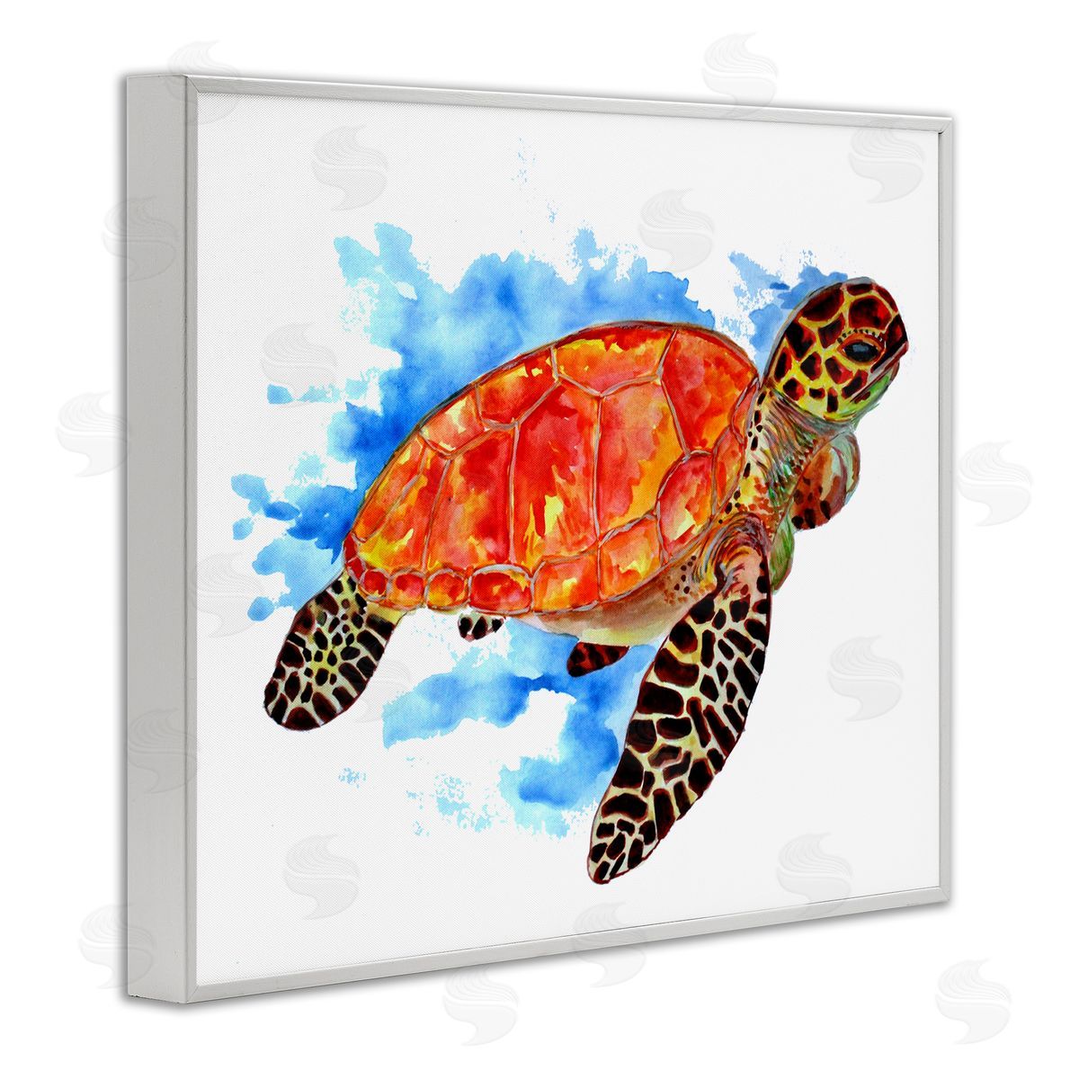 Sebastian Grafmann Bold Orange Nautical Turtle 