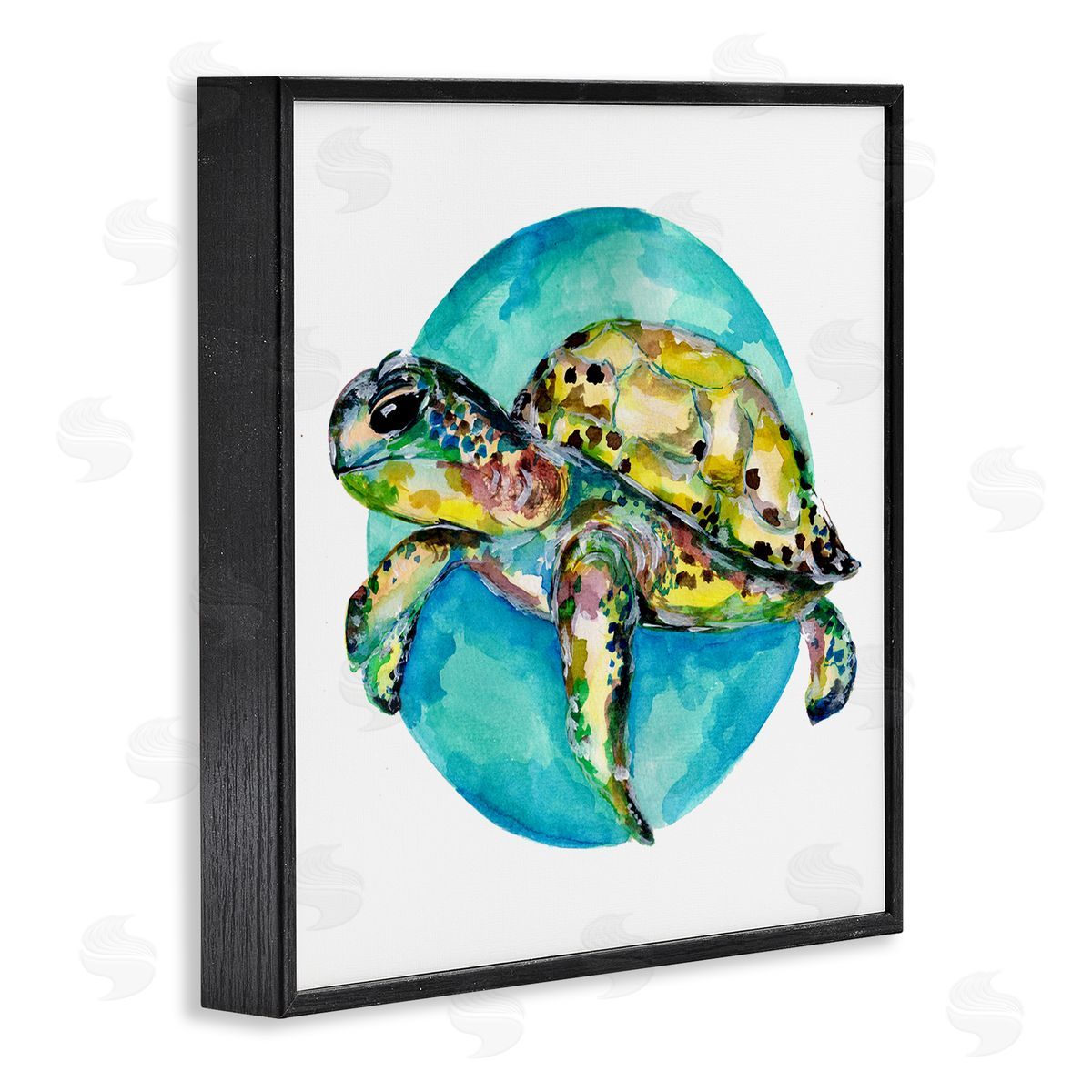 Sebastian Grafmann Marine Wildlife Sea Turtle Black Framed Glicee Wall Art Print