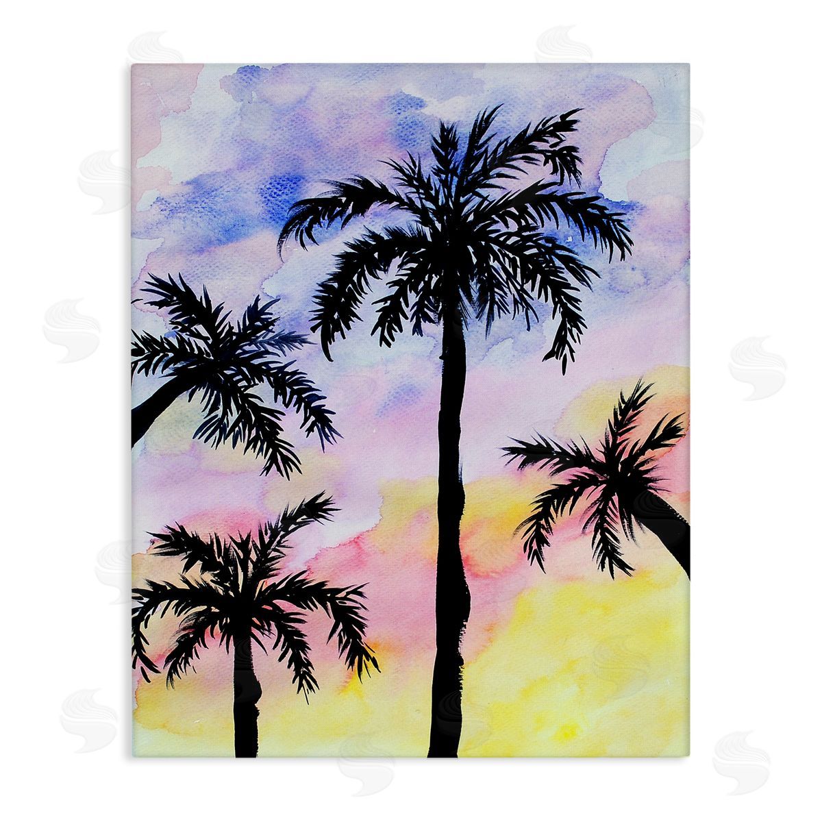 Sebastian Grafmann Palm Tree Silhouettes Sunset Sky