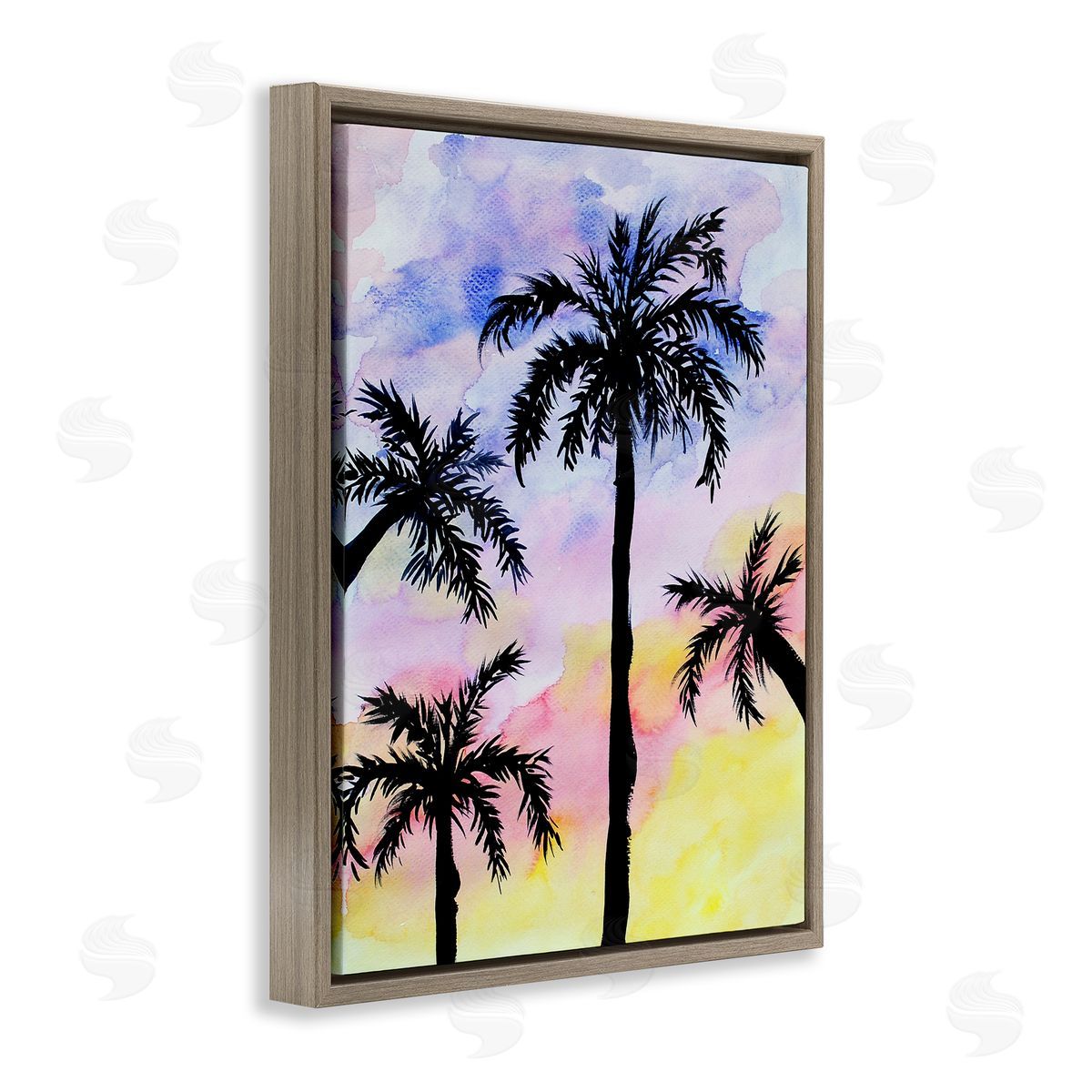 Sebastian Grafmann Palm Tree Silhouettes Sunset Sky