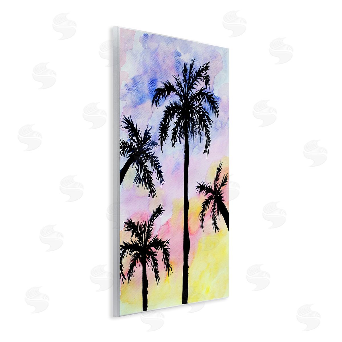 Sebastian Grafmann Palm Tree Silhouettes Sunset Sky