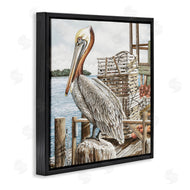 James Harris | Pelican Perched on Fishing Dock