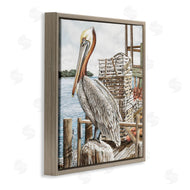 James Harris | Pelican Perched on Fishing Dock
