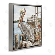 James Harris | Pelican Perched on Fishing Dock
