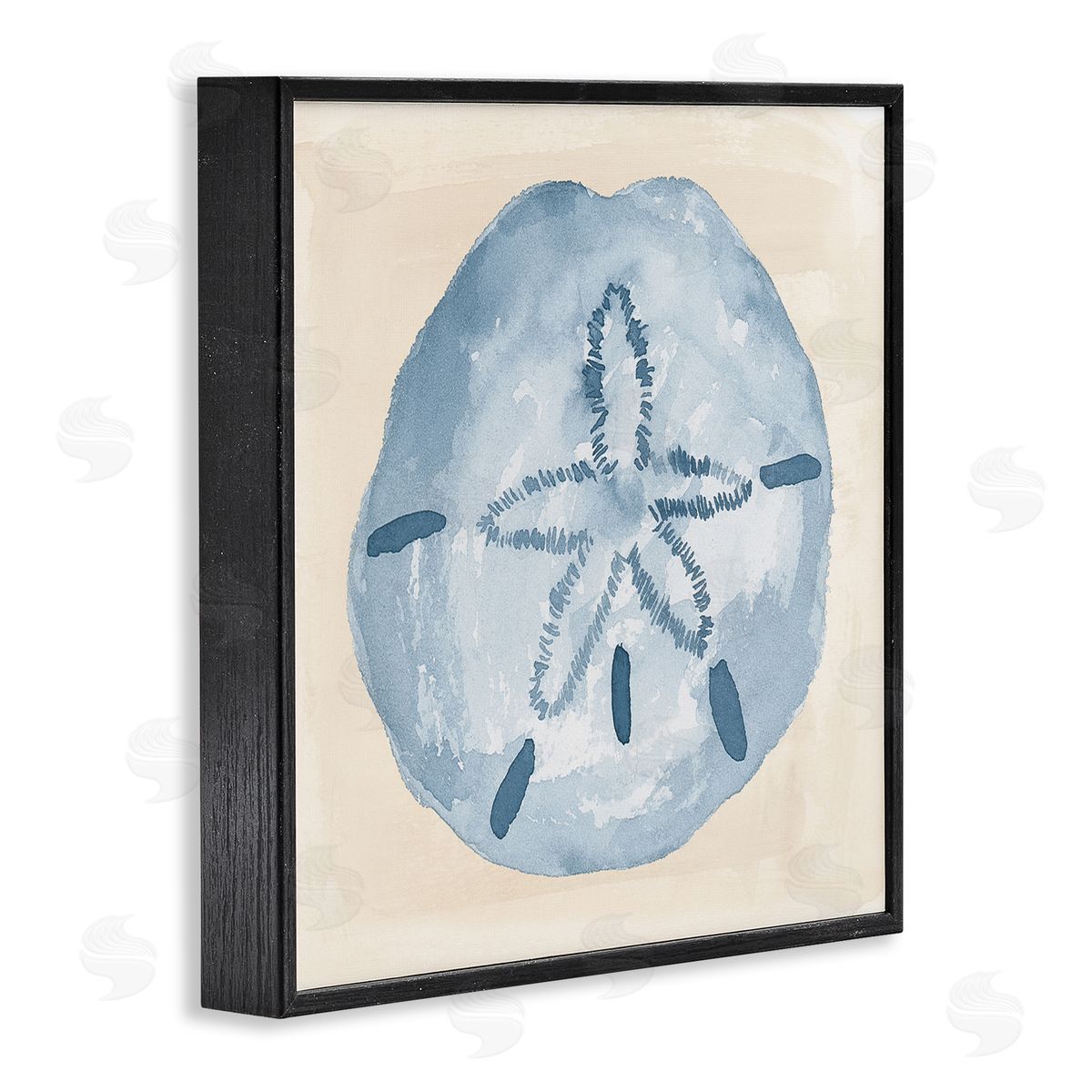Lucille Price Casual Sand Dollar Beach Life Black Framed Glicee Wall Art Print