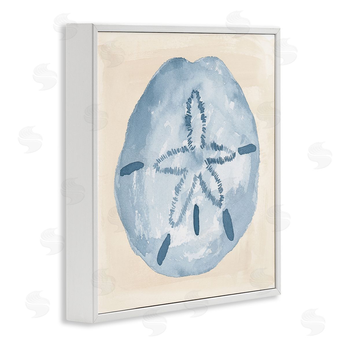 Lucille Price Casual Sand Dollar Beach Life White Framed Glicee Wall Art Print