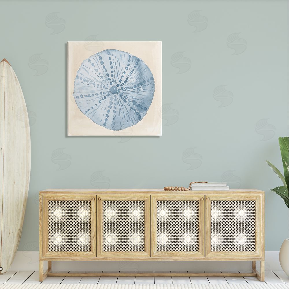 Lucille Price Nautical Sea Life Round Shell Canvas Wall Art in Room