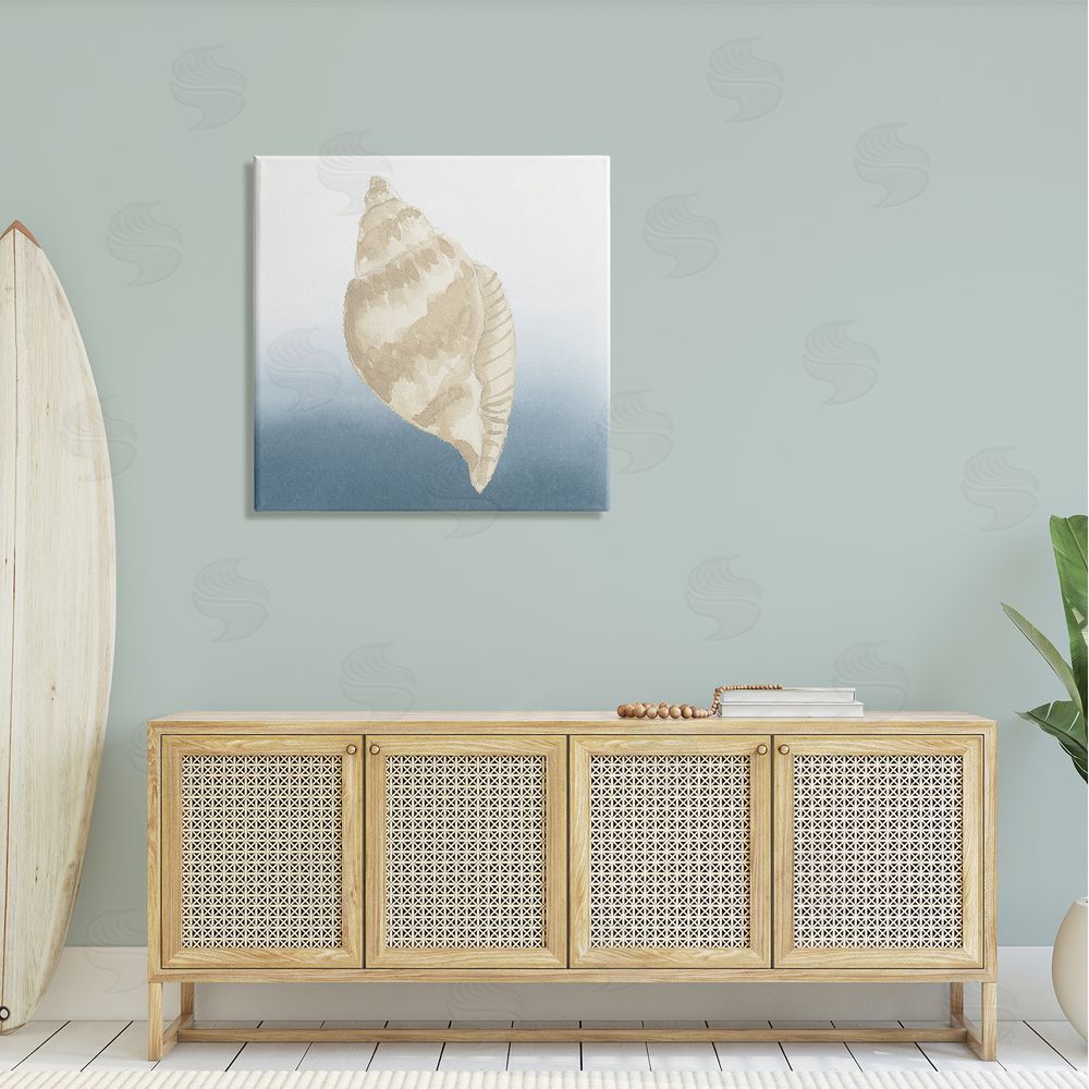 Lucille Price Casual Conch Nautical Life Canvas Wall Art in Room