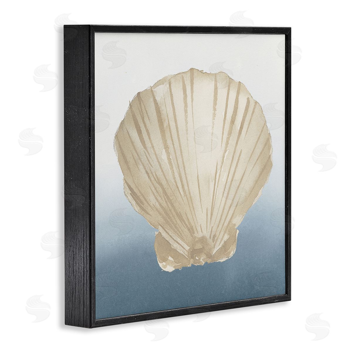 Lucille Price Aquatic Seashell Clam Composition Black Framed Glicee Wall Art Print