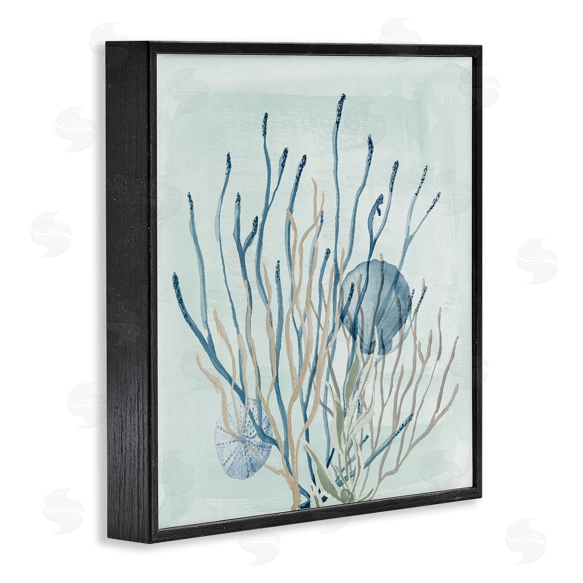 Lucille Price Coral Reef Underwater Seashells Black Framed Glicee Wall Art Print