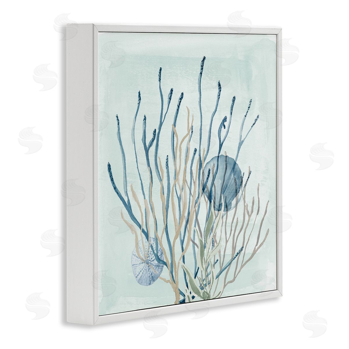 Lucille Price Coral Reef Underwater Seashells White Framed Glicee Wall Art Print