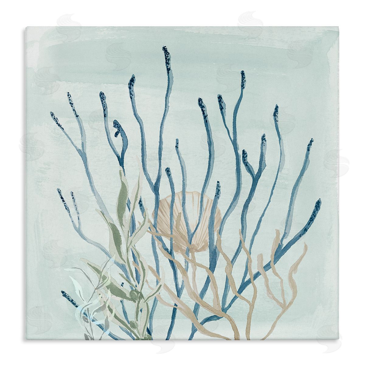 Lucille Price Layered Water Sea Life Coral Stretched Canvas Wall Art Print