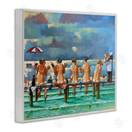 Ronald West | Women on Dock with Tan Lines