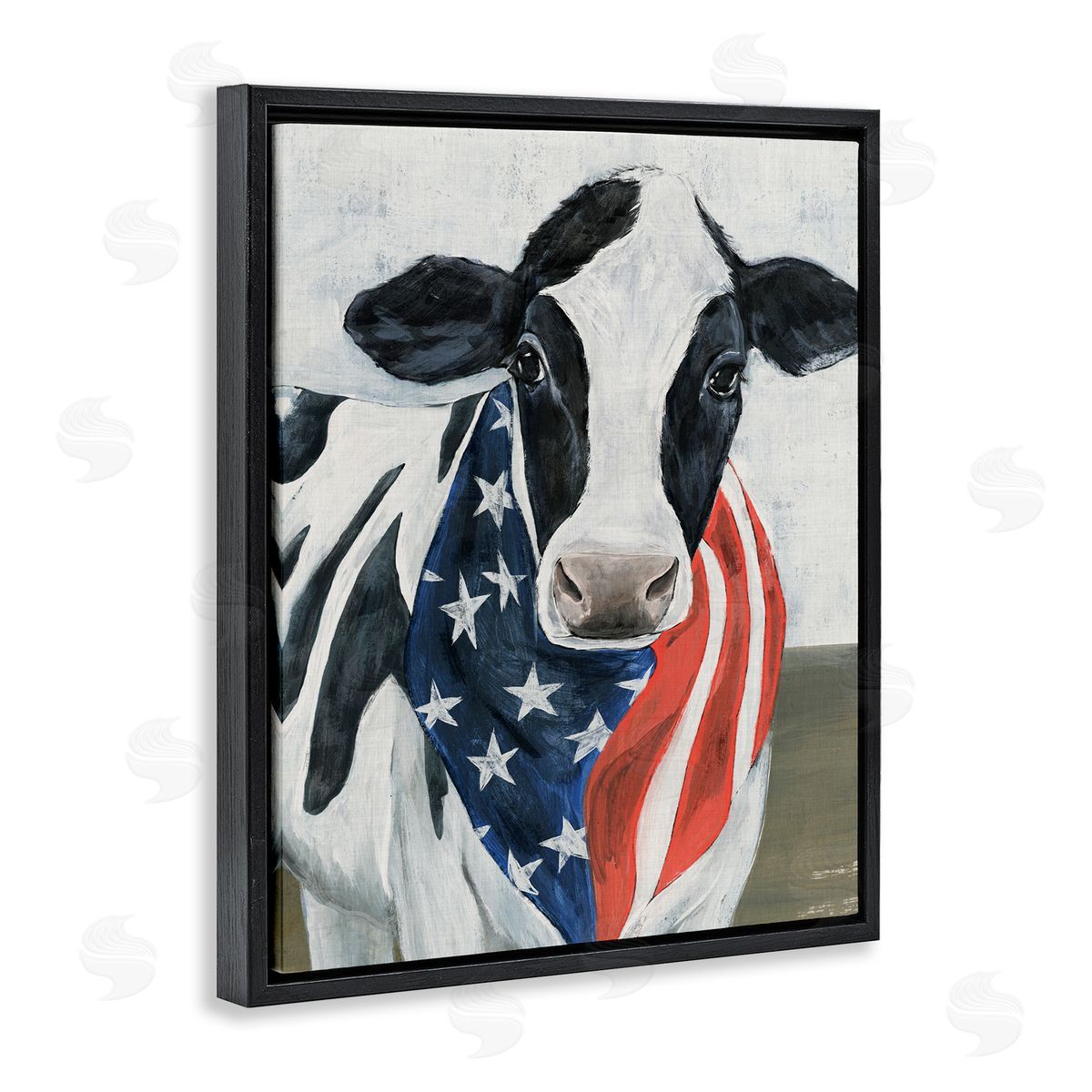 Annie Warren Farm Cow American Flag Animal