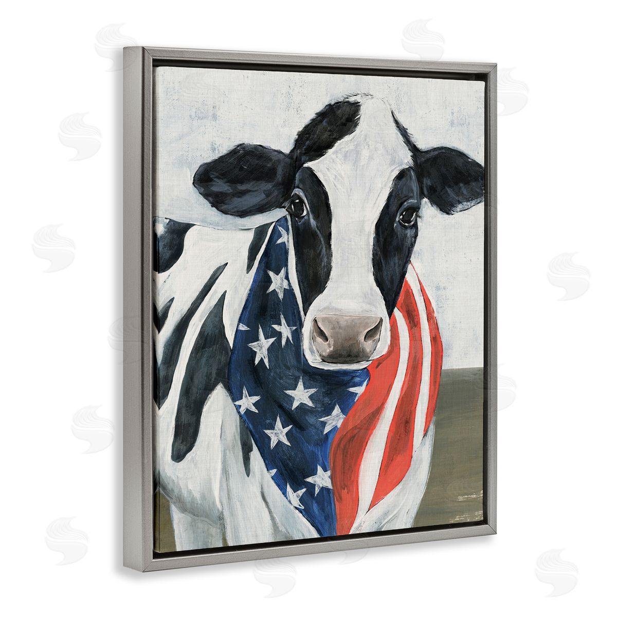 Annie Warren Farm Cow American Flag Animal