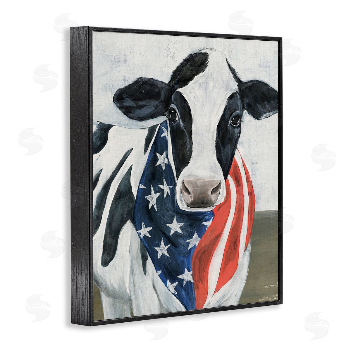 Annie Warren Farm Cow American Flag Animal