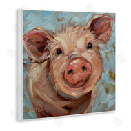 Andrea Lavery | Modern Pig Portrait Farm Animal