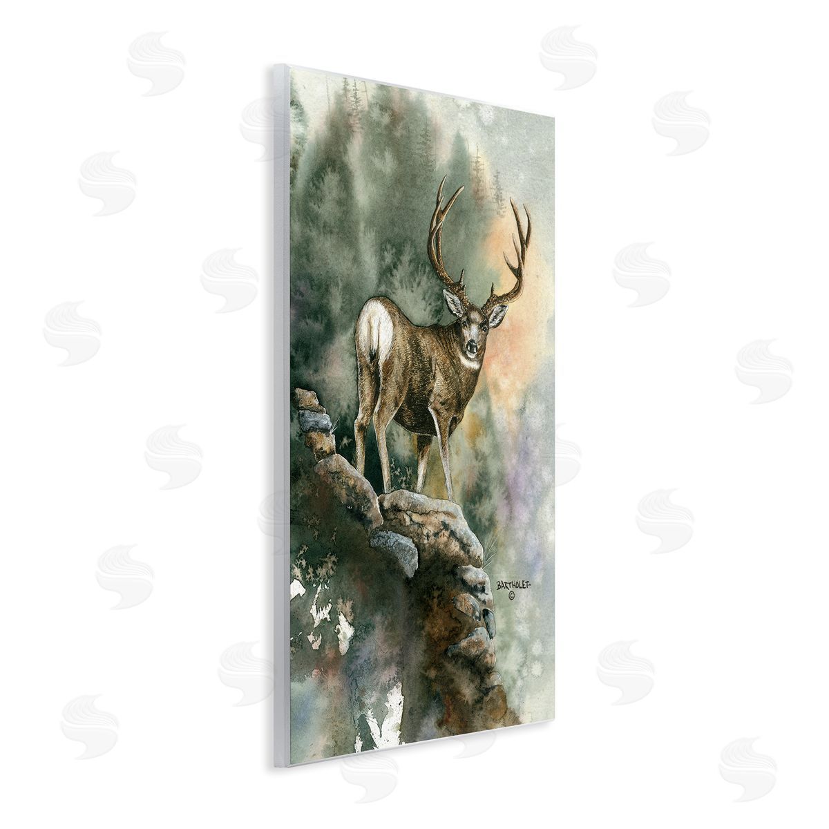 Dave Bartholet Deer Rocky Woodland Cliff