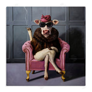 Lucia Heffernan | Trendy Pink Glam Cow